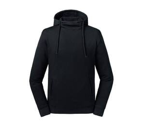 Russell RU209M - Pure Organic high neck hooded sweatshirt Black