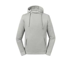 Russell RU209M - Pure Organic high neck hooded sweatshirt Stone