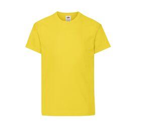 Fruit of the Loom SC1019 - Children's short-sleeves T-shirt Yellow