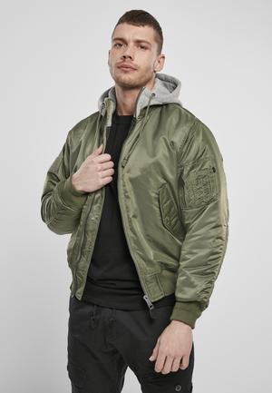 Brandit BD3150C - Hooded MA1 Bomber Jacket