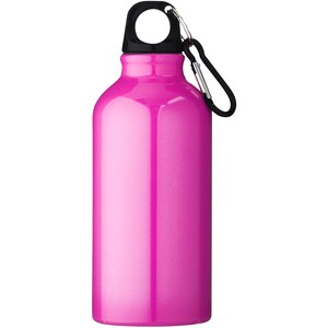 PF Concept 100002 - Oregon 400 ml aluminium water bottle with carabiner Neon Pink