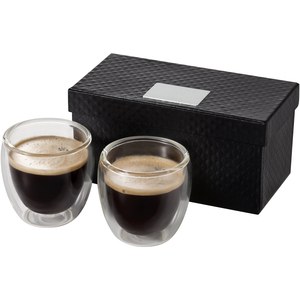 Seasons 112511 - Boda 2-piece glass espresso cup set Transparent