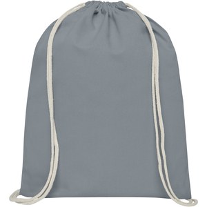 PF Concept 120113 - Oregon 100 g/m² cotton drawstring bag 5L Grey