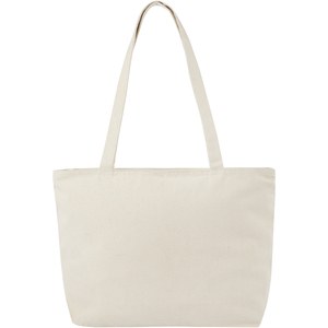 PF Concept 120331 - Ningbo 320 g/m² zippered cotton tote bag 15L Natural