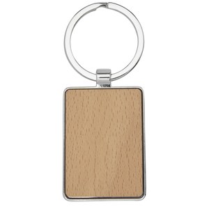 PF Concept 118124 - Mauro beech wood rectangular keychain Natural