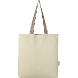 PF Concept 120642 - Rainbow 180 g/m² recycled cotton tote bag 5L Natural