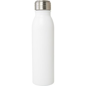 PF Concept 100792 - Harper 700 ml RCS certified stainless steel water bottle with metal loop White