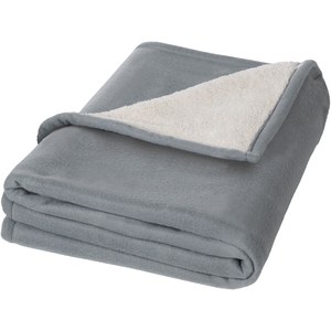 Seasons 112809 - Springwood soft fleece and sherpa plaid blanket
