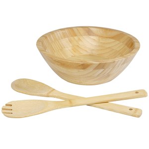 Seasons 113268 - Argulls bamboo salad bowl and tools